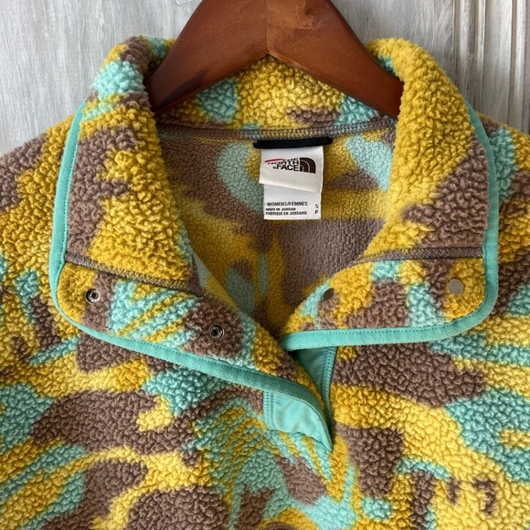 THE NORTH FACE camo printed Cragmont 1/4 snap pullover fleece side pocket Small - Picture 6 of 10